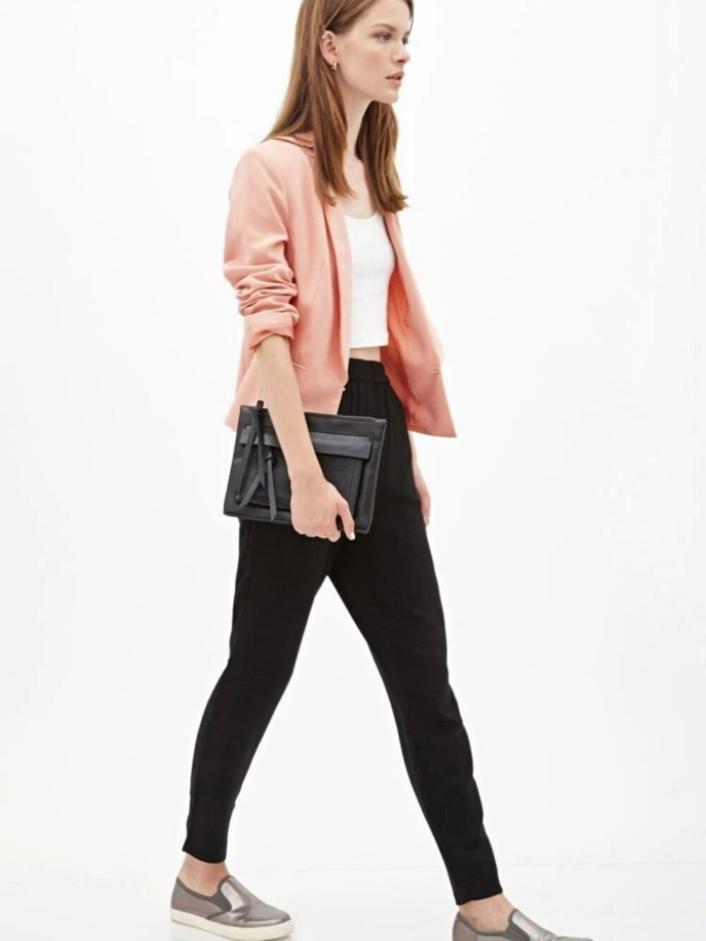 Forever 21 Classic Woven Blazer, size S